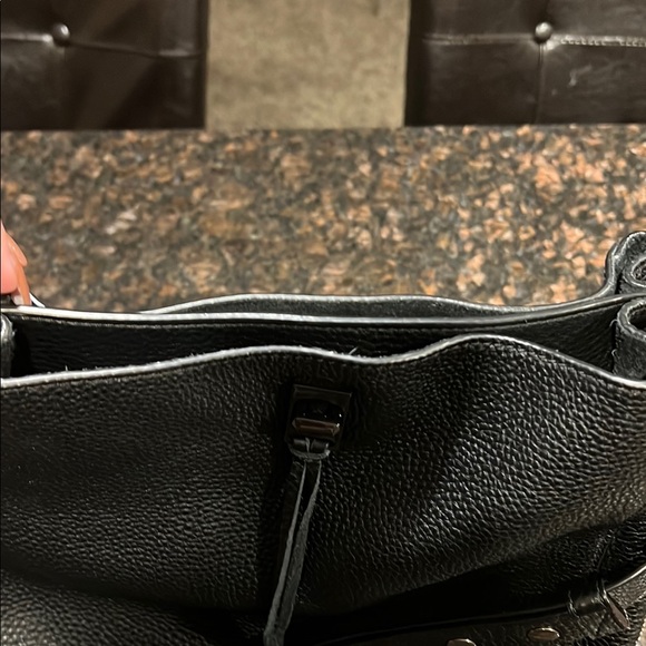 Black Leather Women's Bag - Picture 2 of 7